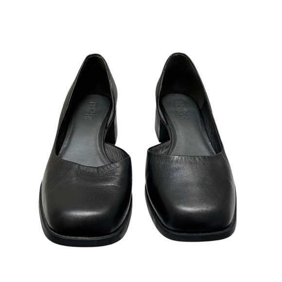 Camper Kobo Black Leather Square Heel Pump Womens 38 - Picture 2 of 7